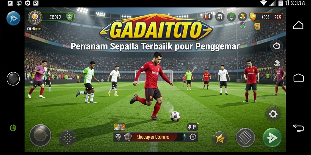 Screenshot dari gameplay GADAITOTO yang menunjukkan aksi di lapangan.