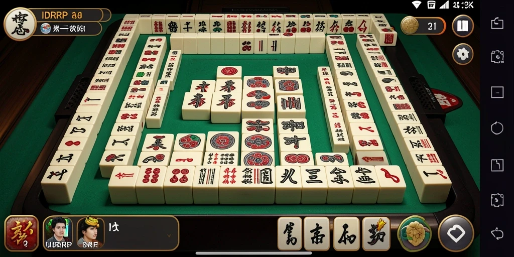 Tangkapan layar utama IDRRP menampilkan gameplay seru Mahjong yang menantang.