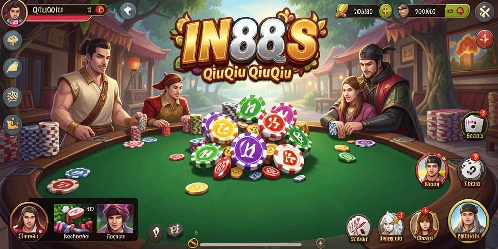 Gameplay seru QiuQiu di aplikasi IN88