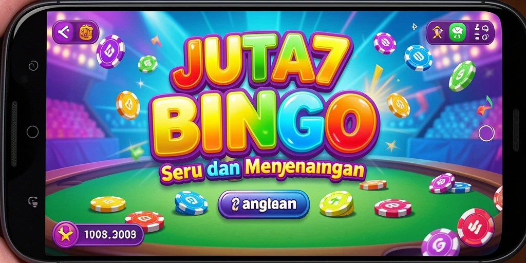 Tampilan gameplay seru dalam aplikasi Bingo JUTA7.