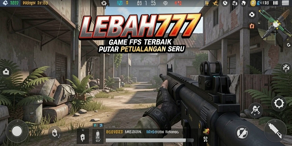 Screenshot gameplay seru LEBAH777 dengan pertempuran FPS yang intens.
