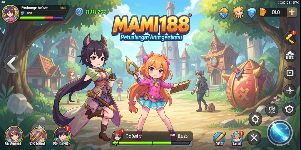 Tangkapan layar utama MAMI188 yang menampilkan gameplay Anime yang seru dan menarik.