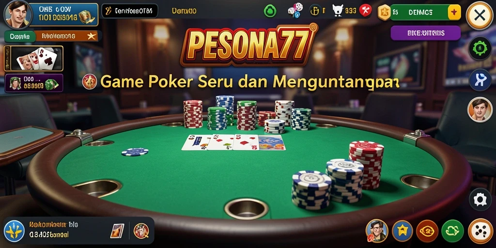 Gameplay poker yang menarik dan interaktif di PESONA77.