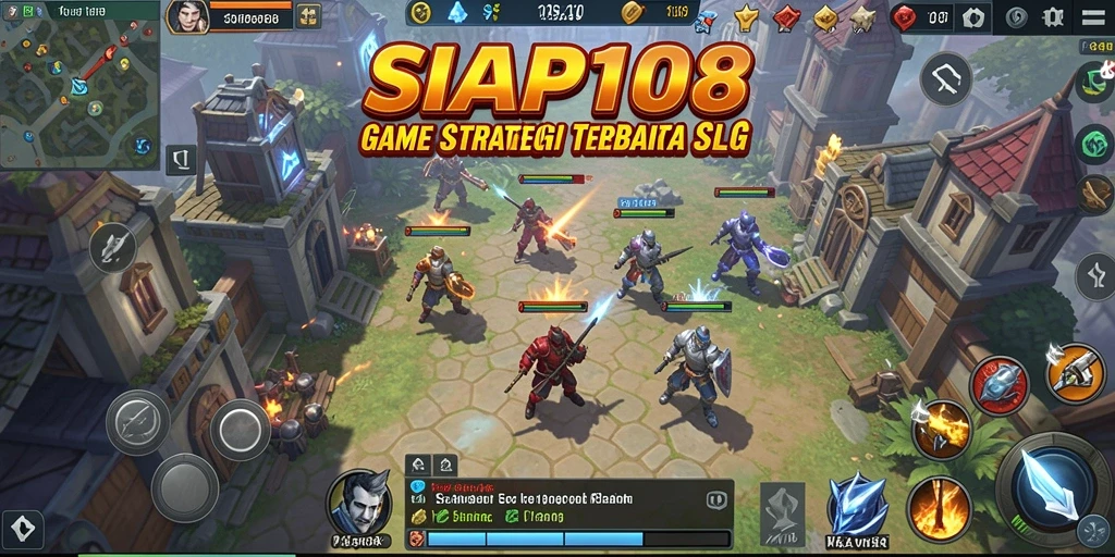 Tangkapan layar utama SIAP108 memperlihatkan aksi pertempuran strategis yang mendebarkan.
