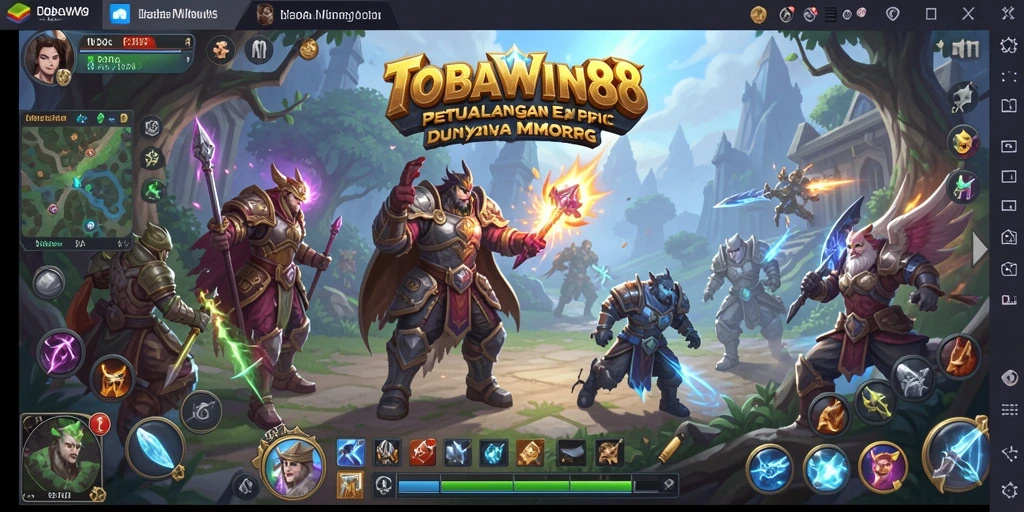 Screenshot gameplay TOBAWIN88 yang menampilkan petualangan seru.