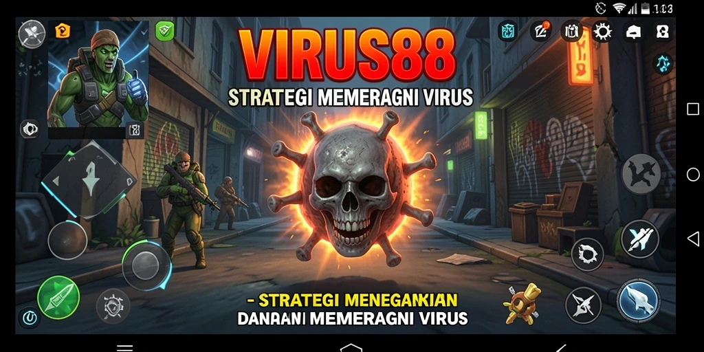 Tampilan gameplay menarik dari <strong>VIRUS88</strong> dengan aksi strategi menegangkan.